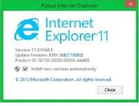 Обновляем Internet Explorer